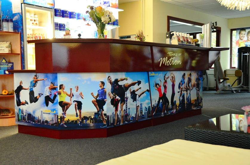 Check-in und Empfang im Fitnessstudio in Leinefelde